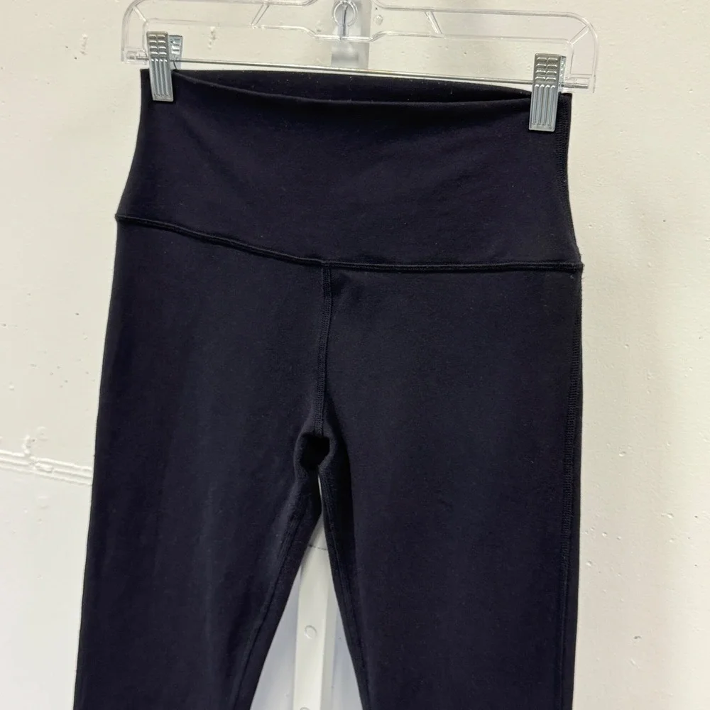 Alo Yoga High Waist Airbrush Bootcut Flare Leggings Black Size Small Yoga Pants